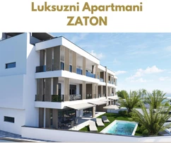 Appartamento con due camere da letto in vendita con vista mare a Nona in Croazia