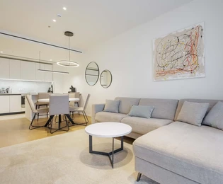 Isztria, Savudrija, Petram resort, tágas, 92 m²-es, két hálószobás, tengerre néző apartman az 1. emeleten