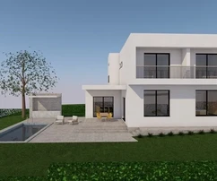 Poreč, Istrie: Nově postavená moderní vila s bazénem na prodej