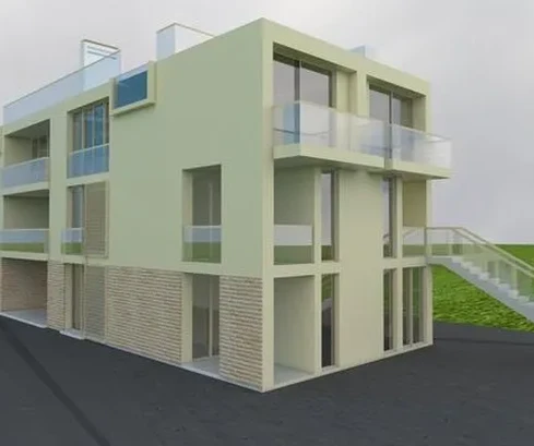 Terrain constructible avec permis - 50 m de la mer - 7 appartements