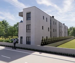 Isztria, Pula: Modern apartman erkéllyel és parkolóval