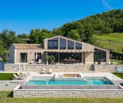 Istrien, Motovun: Luxusvilla mit pool und blick