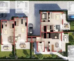 Moderní řadový dům na prodej v Poreči v Chorvatsku
