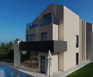 Nowoczesna willa na sprzedaż z widokiem na morze w Poreču w Chorwacji