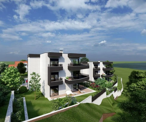 Penthouse na sprzedaż z panoramicznym widokiem na Kastav w Chorwacji