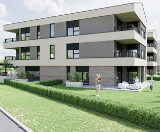 Istria, Fazana: Appartamento moderno con terrazza vicino al mare