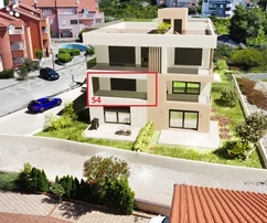 Srima, Vodice - Apartmán S4 s výhledem na moře, 70 m od pláže
