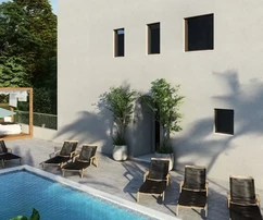 Ciovo, Slatine, 3-Zimmer-Wohnung 132 m², 2. Stock, nur 70 m vom Meer entfernt, Swimmingpool