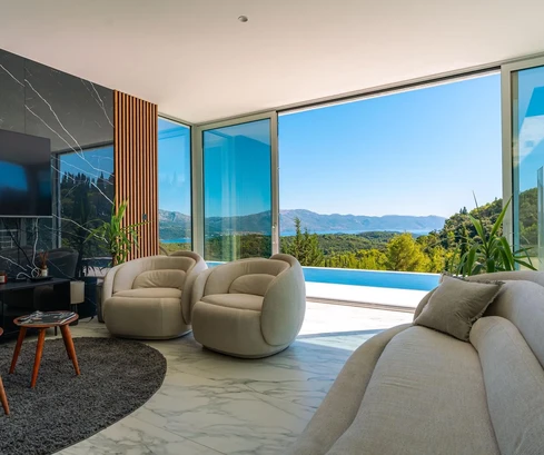 Villa de luxe à vendre avec vue sur la mer à Korčula en Croatie