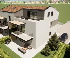 Poreč, Istria – Moderný penthouse s výhľadom na more