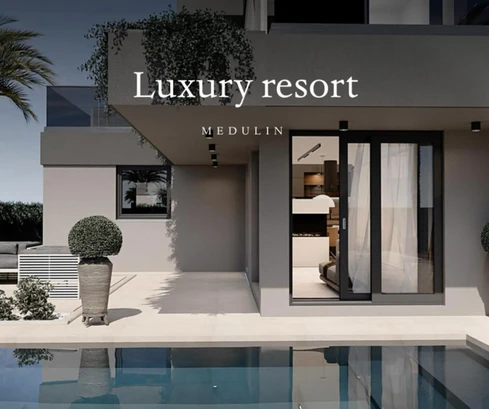Maison moderne avec piscine disponible à Medulin en Croatie