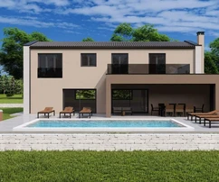 Moderní vila na prodej v přírodě u Tinjanu v Chorvatsku