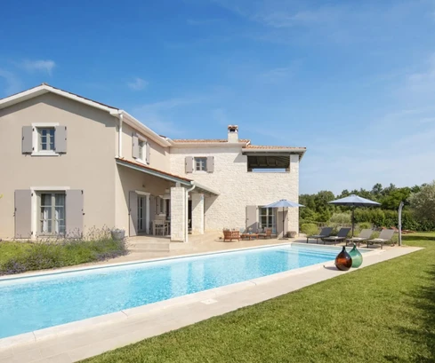Istria, Višnjan - Modern villa with swimming pool and panoramic sea view