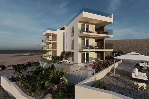 Čiovo, Okrug G., Zwei-Zimmer-Wohnung mit Meerblick, Parkplatz, 200 m vom Meer entfernt
