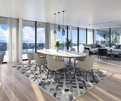 Panorámás kilátással rendelkező villa Bujéban eladó Horvátországban