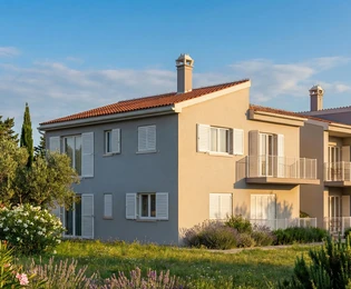 Istria, Poreč: Nowoczesne trzypokojowe mieszkanie na parterze z tarasem