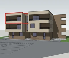 Vodice – előértékesítés – Háromszobás lakás S9, 104,77 m², 2. emelet