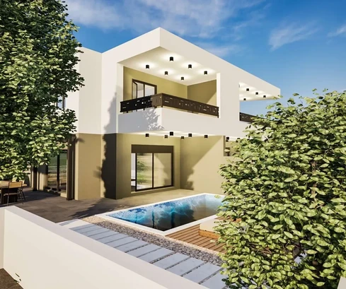 Vodice - NOWA INWESTYCJA Bliźniak z basenem, 700 m od centrum