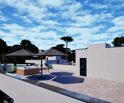 Zadar, Crvene kuće moderní budova Novostavba