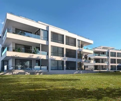 Pag, Povljana, ático con piscina y vistas al mar, 140 m²