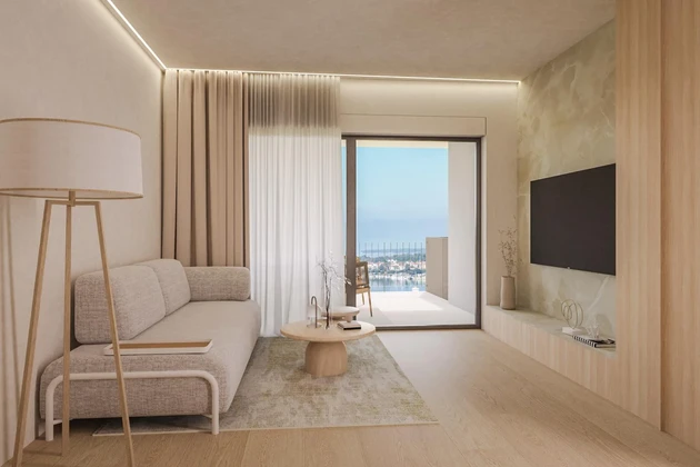 Istria, Umag, Green Tower Residence, dwupokojowe mieszkanie z tarasem na 1. piętrze