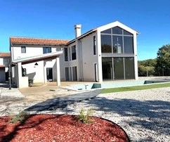 Poreč, Isztria: Luxus modern villa természetes környezetben