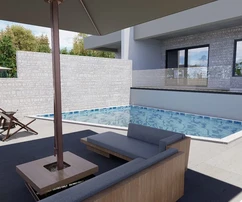 Vodice S2 Reihenhaus mit Pool, Meerblick