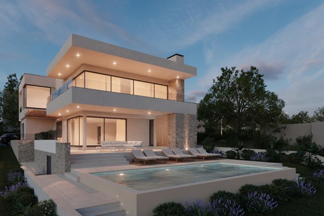 Elegante villa en Primosten con vistas panorámicas al mar
