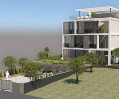 Primošten, NEUBAU, Erdgeschosswohnung mit Pool und Meerblick, 109,95 m²