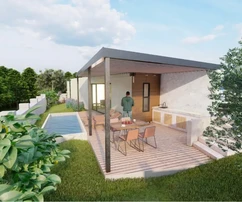 Istria, Marčana: Case modulari con piscina e cortile
