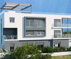 Okrug Gornji, trzypokojowy penthouse z tarasem na dachu i widokiem na morze