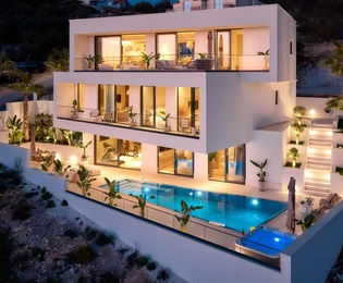 Luxusvilla auf Čiovo mit Panoramablick zu verkaufen in Kroatien