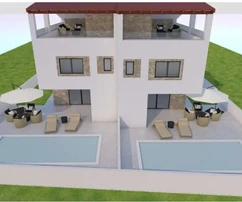 Proprietà di nuova costruzione con piscina e garage