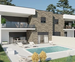 Kraljevica, Luxusvilla mit Meerblick und Pool