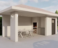 Modern villa építés alatt, Isztria, Kaštelir