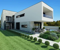 Istrie, Poreč, moderní vila s výhledem na moře