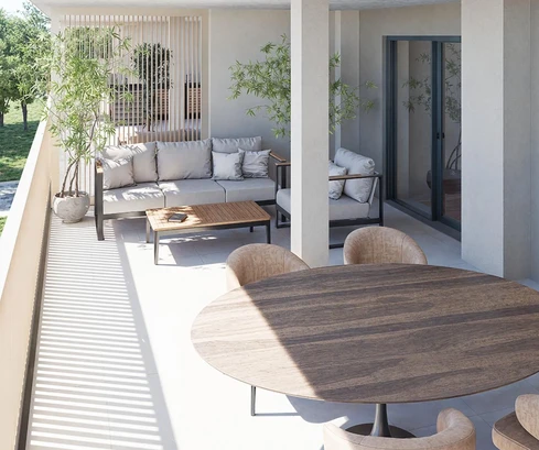 Istrien, Umag, komfortable Zwei-Zimmer-Wohnung mit großzügiger Terrasse, S103