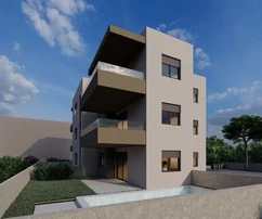 Appartement trois pièces A3, 63 m², à 200 m de la plage, Novalja, Nouvelle construction