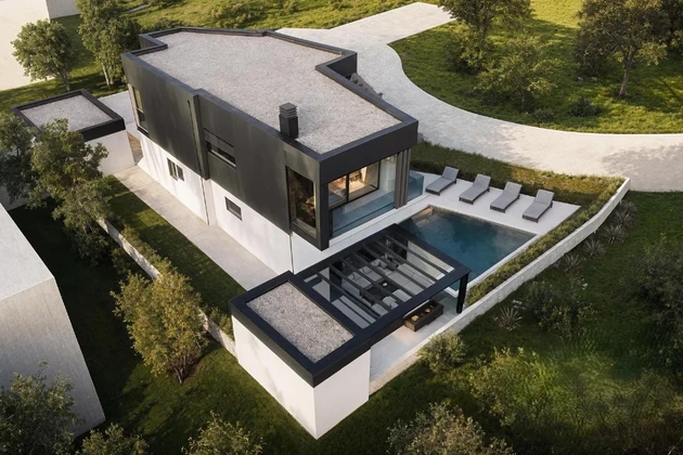 Istria, Vodnjan, Salvela, modern villa with open sea view