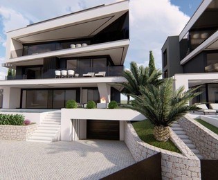Attico con tre camere da letto in vendita con terrazza e garage in Croazia
