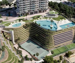 Grattacielo di lusso sul mare con vista panoramica a Benidorm