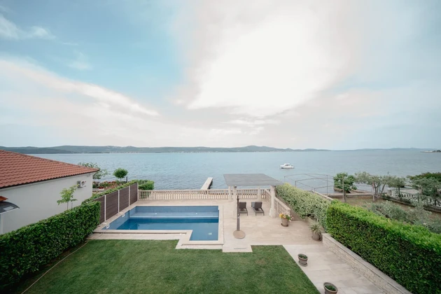 Villa with a pool for sale by the sea in Sveti Filip i Jakov in Croatia