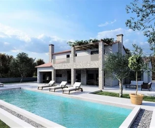 Urocza willa z basenem i widokiem na morze, Istria, Poreč