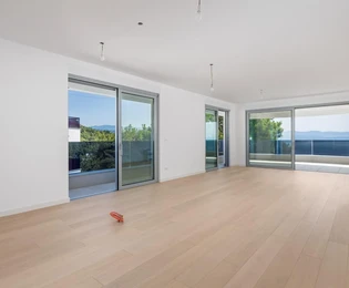 Háromszobás lakás Opatijában panorámás kilátással eladó Horvátországban