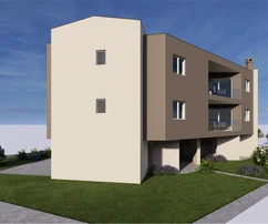 Istrie, Peroj, moderní dvoupokojový byt ve vysoce kvalitní nové budově s garáží