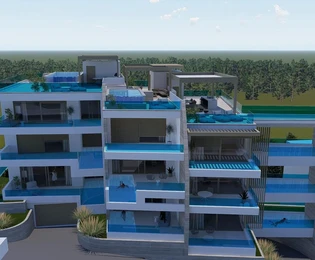 Apartamento de lujo con piscina en venta junto al mar en Croacia