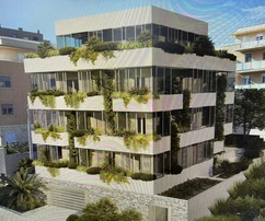 Split, Žnjan dvojpodlažný penthouse 174,7 m² s výhľadom na more, garážou a skladom