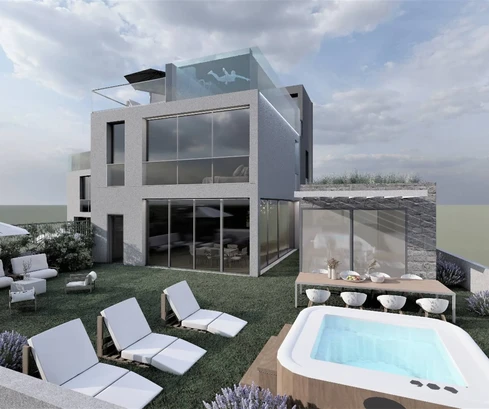 Luxusná vila s výhľadom na more na predaj v Podstrane v Chorvátsku