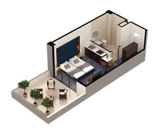 Investičný byt 310 - GINO Seaside Tbilisi (30,3 m²)