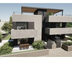 Istrie, Poreč – Moderní přízemní byt se soukromým dvorem